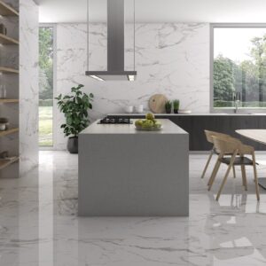 Statuary Tile in a modern kitchen